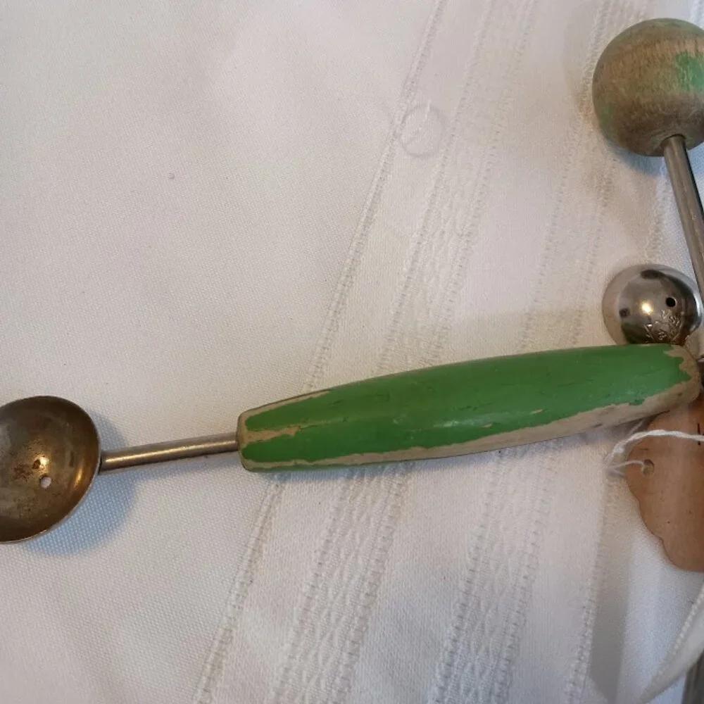 Set of Four Vintage, Wooden Handle Kitchen Tools